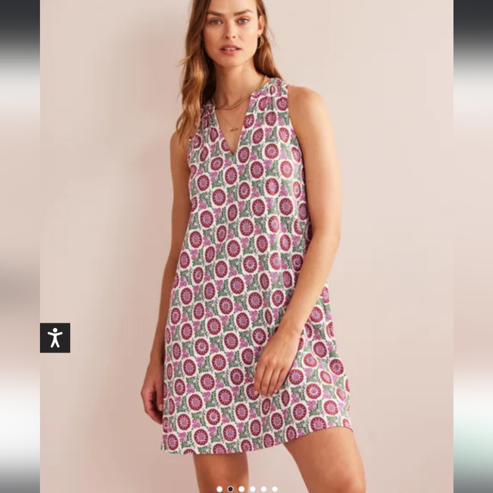 Sold Out Boden Notch-Neck Jersey Dress UK 14/US 10